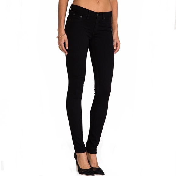 rag & bone black legging jeans Sz 26 - Picture 1 of 7